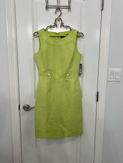 NEW Vintage Sleeveless Green Dress (Size 4)