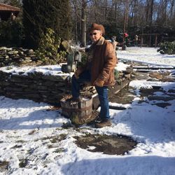 Winter Fit Lined Leather Coat