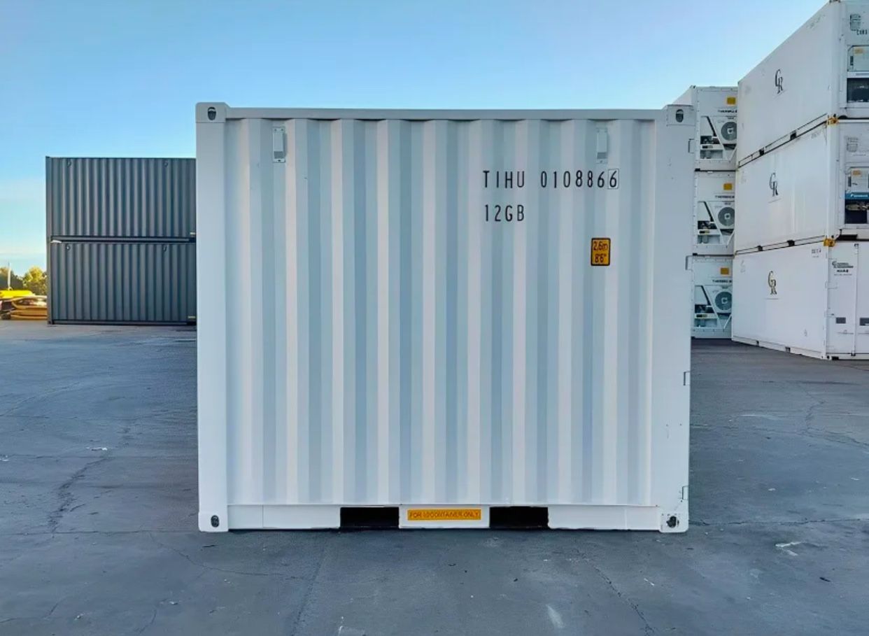 10Ft X 8Ft Shipping Container, Color: White 