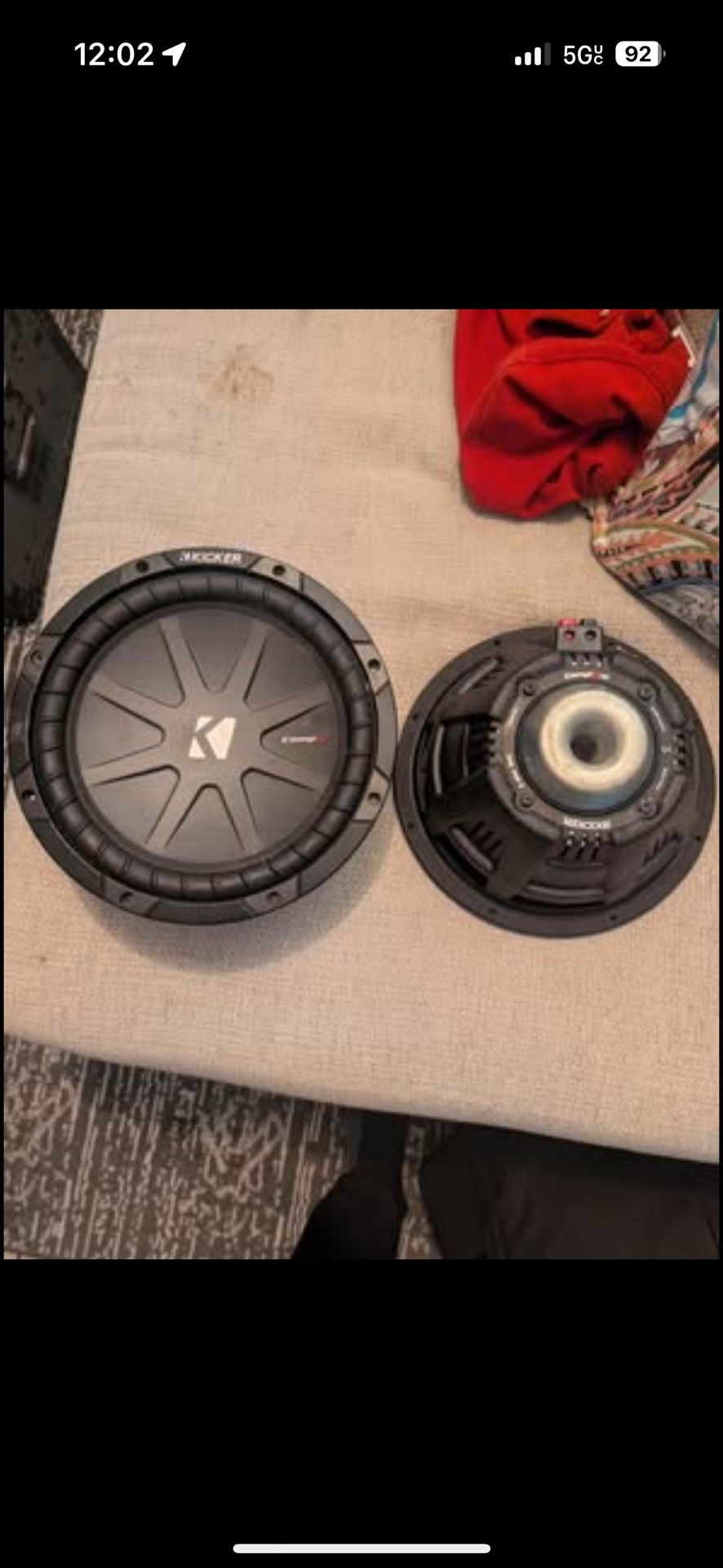 Pair of Kicker Competition R 10 In Subwoofers