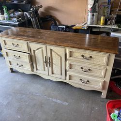 72” Wide Dining Wooden Console Table Or Dresser 32” Tall X 19” Deep