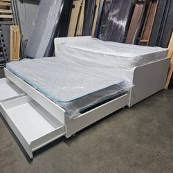 Twin Trundle Bed And Mattress