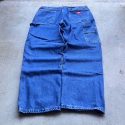 Vintage Y2K Dickies Relaxed-Fit Wide-Leg Carpenter Jeans