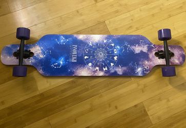 INNOWEIGH 41 Inch Longboard Skateboard Starry Sky Through Freestyle