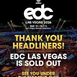 EDC Vegas 2026 GA 3 DAY Ticket/Wristband 