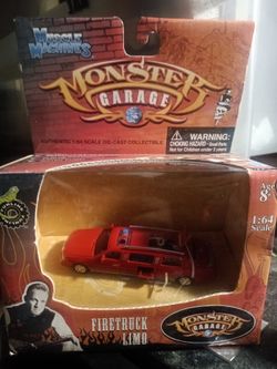Muscle Machines Monster Garage Firetruck Limo Die-Cast