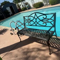 cast aluminium bench