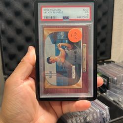 1955 Bowman Mickey Mantle PSA VG 3