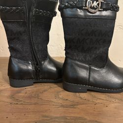 Black MK Toddler Boots 