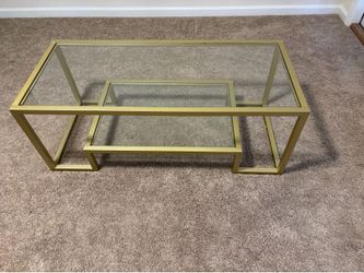 Gold coffee table