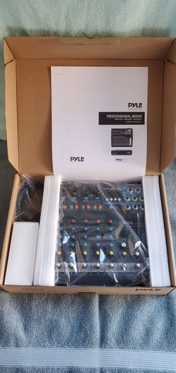 Pyle 6-Channel Audio Mixer - Bluetooth Streaming - 48V Phantom Power