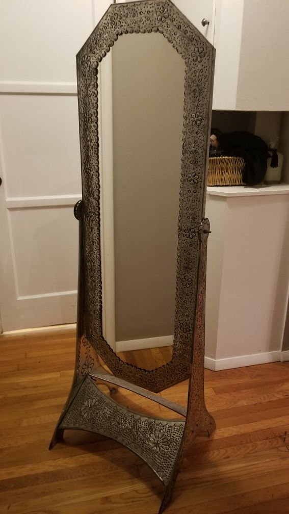 Full Length Mirror, Punched Mexican Tin