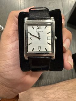 Bulova square watch quartz