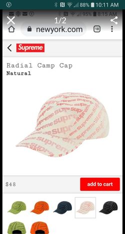 Supreme Radial Camp Cap