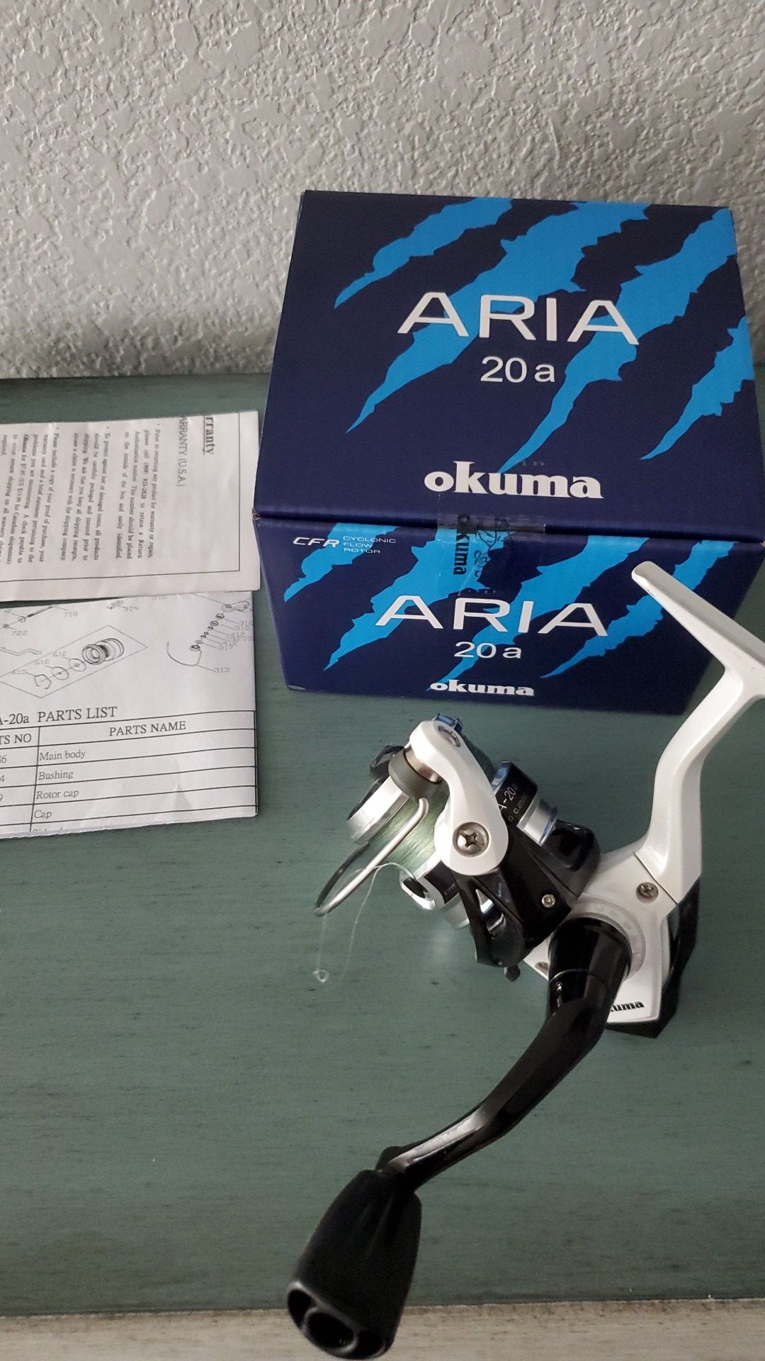 Okuma Aria 20A fishing reel