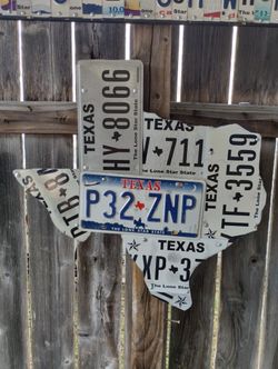 Texas License Plate Sign