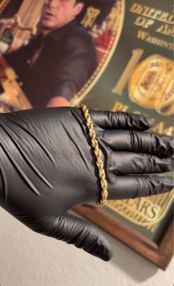Gold Rope Chain Bracelet