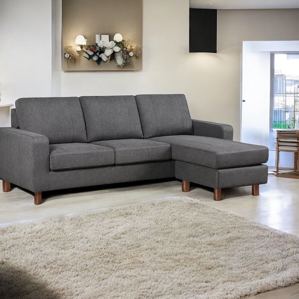 Need Gone asap Price to sell Abbyson Gray Reversible Sectional with Storage Ottoman