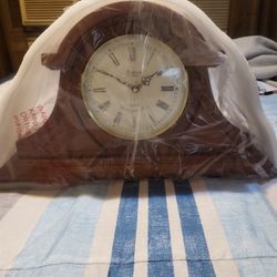 Bedford Clock Collection Tambour Mantel Clock With Chimes