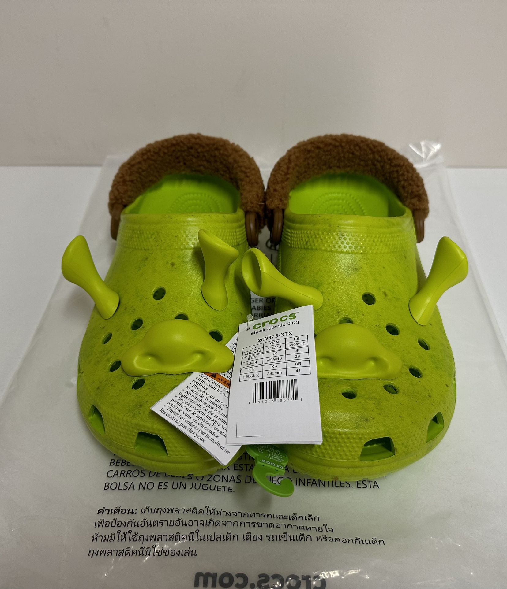 Crocs Classic Clog DreamWorks Shrek Size 10