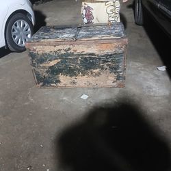 Antique Trunk Fair Condition Asking $10 Dollars Or Best Offer  