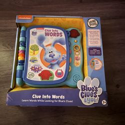 Brand New Blue’s Clues Learning Book Leap Frog