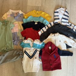 Polo Ralph Lauren 12month Baby Clothes-Lot Of 13 Pieces