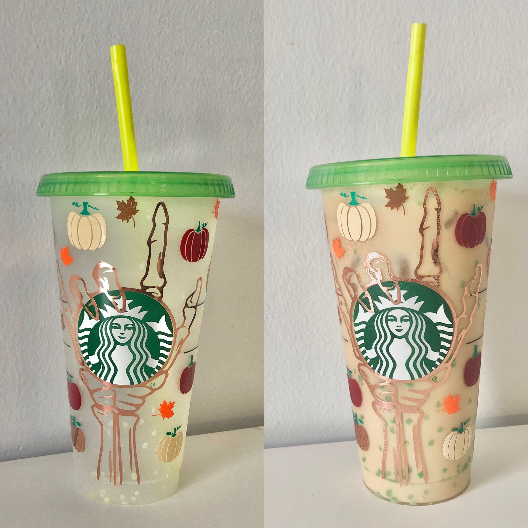 Customized Confetti Color Changing Tumblers 