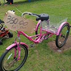 24-in Pink Foldable 7 Speed