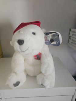 Coke White 1996 Coca-Cola Company Christmas Polar Bear