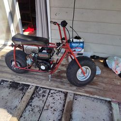 Coleman Mini Bike With A 212 And Cooney Carburetor Straight Pipe Does 50 And Up Brakes Work