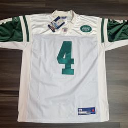 Reebok New York Jets Brett Favre #4 NFL Away Stitched Jersey Men’s 50 XL NWT  100% authentic. Brand new with tags.   The product is a Reebok New York 