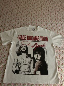 Sade Vale Dreams Tour white t-shirt with black graphic