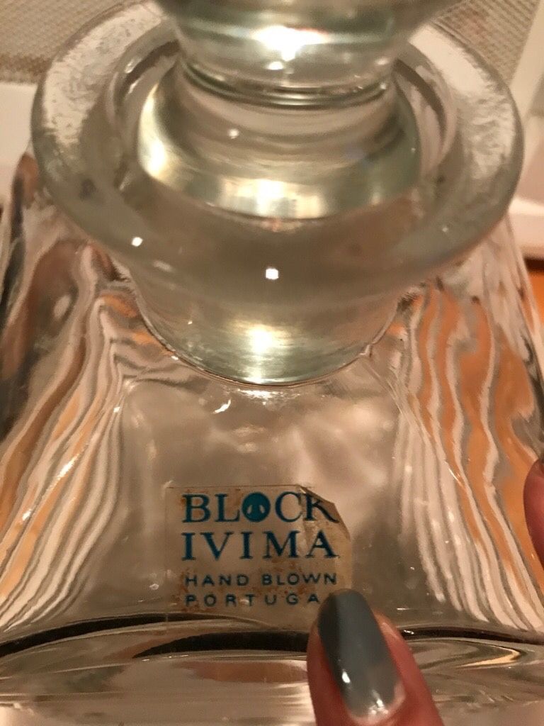 Crystal 24% lead decanter made in Poland