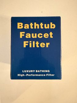 Bathtub faucet filter
