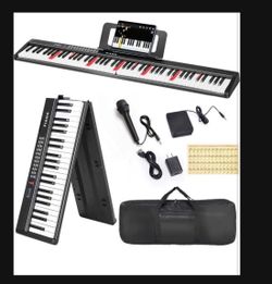 88 Key Foldable Piano With Microphone PRICE IS FIRM