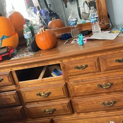 dresser w/mirror  n nightstand  $100
