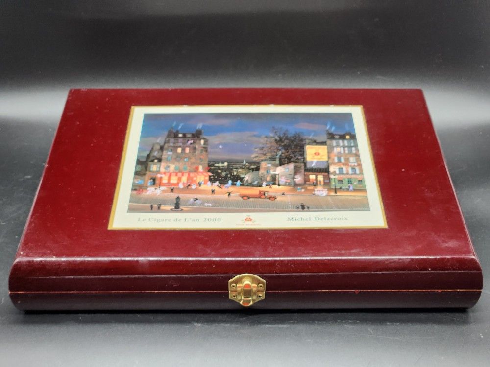 MICHEL DELACROIX MONTECRISTO LE CIGARE DES ARTS TABAC CIGAR BOX w/Cigar Holders