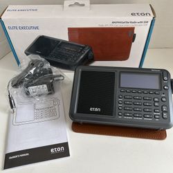 Eton Elite Executive AM FM Radio Satellite Shortwave AIRCRAFT BAND w/ CASE