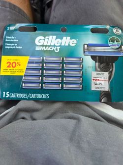 GILLETTE MACH3 15 CARTRIDGES