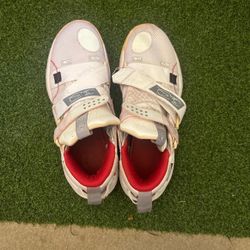 White And Grey Nike Basketball Trainers 