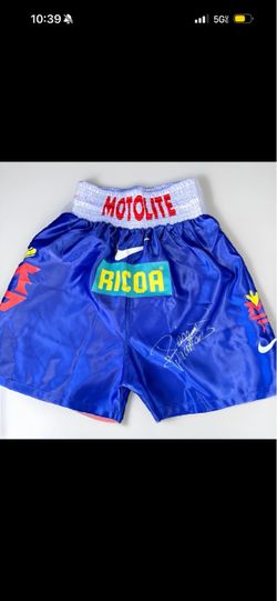 MANNY PACQUIAO AUTOGRAPHED SIGNED BOXING TRUNKS