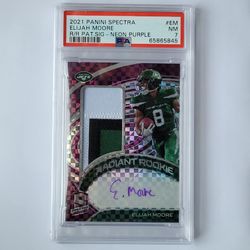 2021 Elijah Moore Rookie Card Graded  19\30