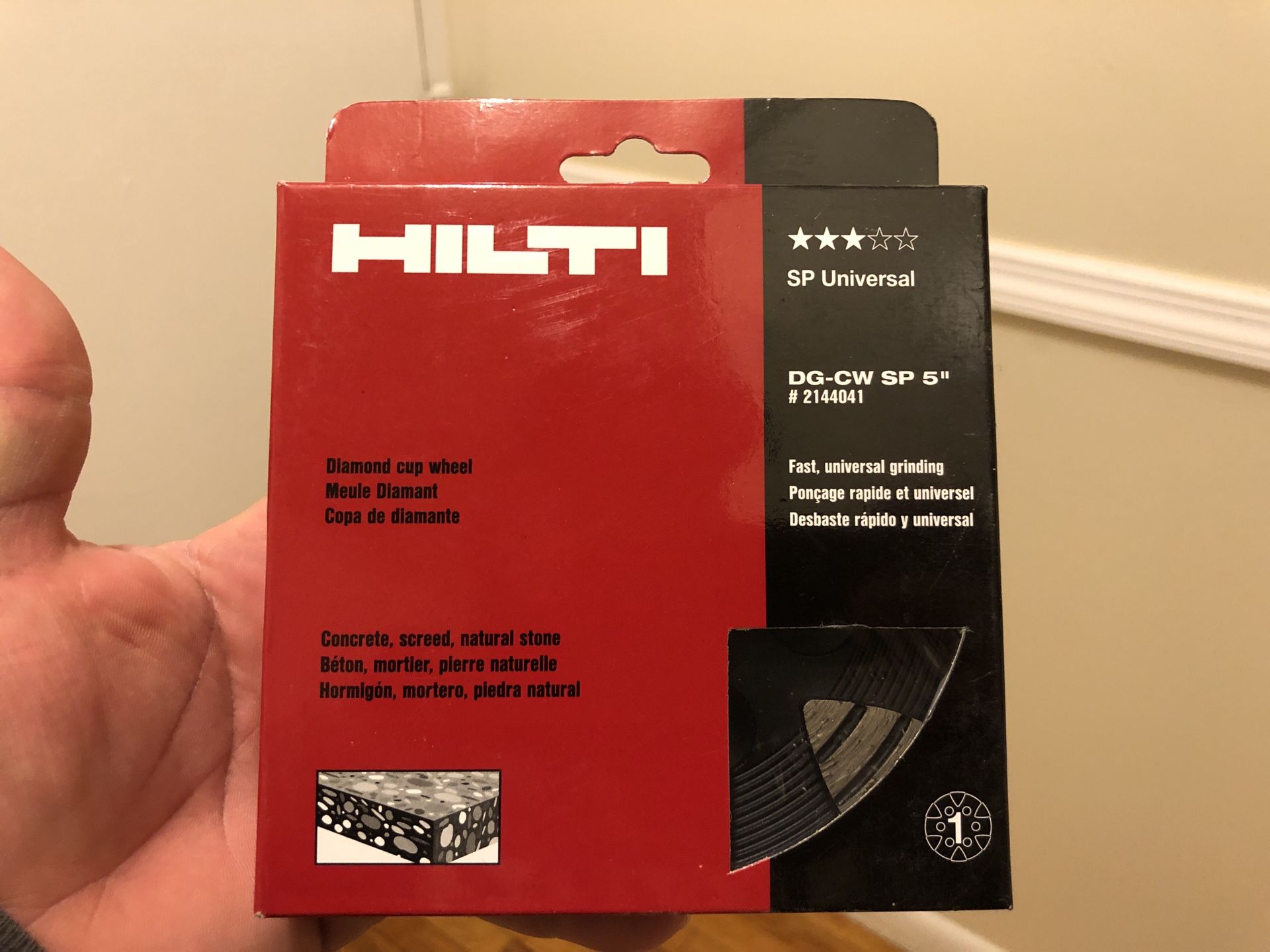 Hilti diamond cup wheel