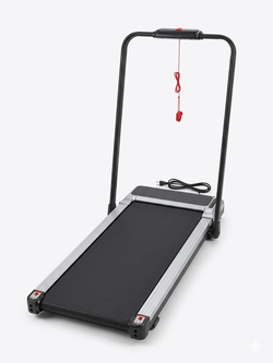 Under Desk Walking Pad Treadmill 6.0 MPH with Handrail Compact Folding Black