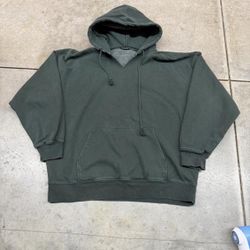 brandy melville forest green heavyweight christy hoodie size xl WOMENS
