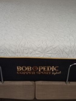 King mattress. Really Nice Mattress! Like New! Just getting a Softer bed! Bob's Opedic Copper Sport Hybrid Firm (Our loss! Save over $500) Check Recei