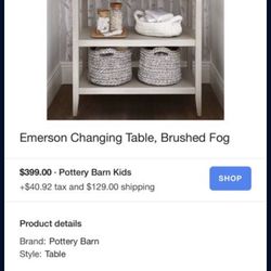 Emerson Pottery Barn Changing Table
