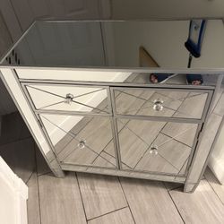 Mirrored Nightstand