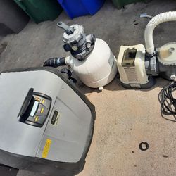 Pool Heater And Filter Pump Set